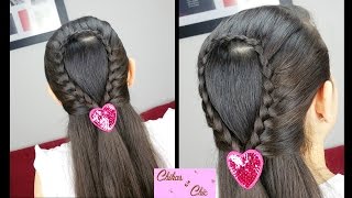 Braided Water Drop  Easy Hairstyles  Hairstyles for School  Braided Hairstyles [upl. by Florina]