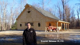 Barn Tour Saratoga Post and Beam Barn Built by The Barn Yard amp Great Country Garages [upl. by Penoyer]