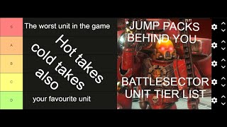 Warhammer 40k Battlesector ALL FACTIONS UNIT TIER LIST and analysis [upl. by Sirtaeb]