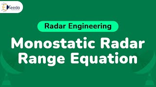 Monostatic Radar Range Equation  Radar Equation  Radar Engineering [upl. by Loss]