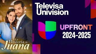 Aquí las Nuevas telenovelas de TelevisaUnivision Estrenos UpFront 202425 [upl. by Darcey22]