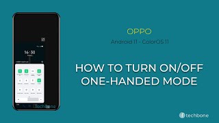 How to Turn OnOff Onehanded mode  Oppo Android 11  ColorOS 11 [upl. by Lud]