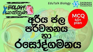 අරීය ජල පරිවහනය හා රසෝද්ගමනය  Radial Transport amp Upward Movement of Water  EduTalk Biology [upl. by Dumanian]