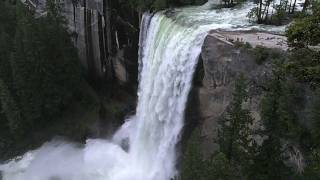 Vernal Falls July 2011  3 hikers over the Falls [upl. by Ailima]