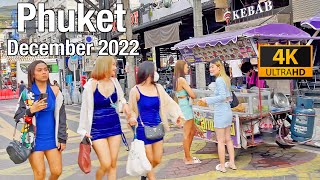 PATONG BEACH Phuket December 2022  Bangla Road  Phuket Thailand 2022  4K Walking Tour [upl. by Ahsinac925]