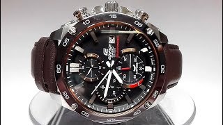 Casio Edifice EFSS500BL1AV Saphire Solar powered watch video 2018 [upl. by Towbin]