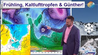 Frühling Kaltlufttropfen amp Günther Und was ist mit Schnee Wettervorhersage 0110032024 [upl. by Nyltiak]