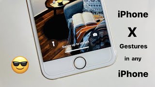 How to get iPhone X gestures in iPhone 6 6s7 and 7plus [upl. by Ayamat]