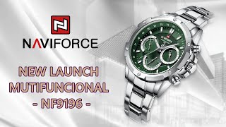 NAVIFORCE the latest design Multifunctional mens watch quartz watch NF9196S calendar chronograph [upl. by Henry]