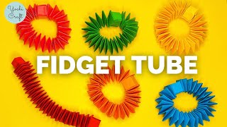 How to Make Origami Fidget Paper Pop Tube  diy fidget toys easy diy pop it YochiCraft [upl. by Olympia4]