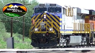 BNSF Coal Trains and Citirail Power Move at Palmer Lake Colorado [upl. by Ettevad]