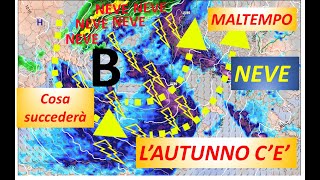 METEO  AUTUNNO IN GRANDE SPOLVERO MALTEMPO E NEVICATE IN EUROPA E ITALIA ECCO COSA SUCCEDERA [upl. by Meneau305]