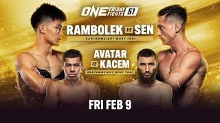 ONE Friday Fights 51 Rambolek vs Sen [upl. by Orly]