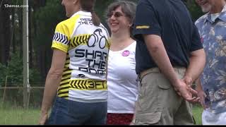 Memorial for fallen bicyclist in Sandersville [upl. by Prem]