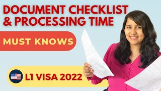 USA L1 Visa  Step by Step interview guide  Document checklist  Free PDF downloads [upl. by Atworth288]