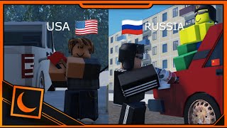 Russia VS US meme  moscow moscow meme  Funny Roblox Animation [upl. by Baiss]