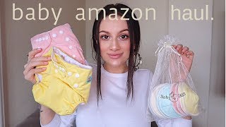 AFFORDABLE AMAZON BABY HAUL  Baby shopping on a budget [upl. by Jammin]