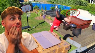 JUMPING OFF MY ROOF CHALLENGE VS W2S [upl. by Silvio]