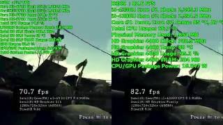 Core m36Y30 vs Core i54300U  Resident Evil 5 Benchmark  720p Low [upl. by Sille]