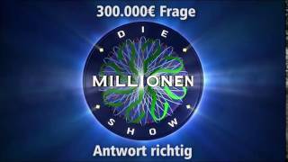 300000€ Frage  Antwort richtig  Millionenshow Soundeffect [upl. by Yrod49]