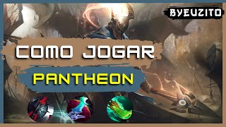 PANTHEON TOP COMO JOGAR DE PANTHEON ATUALIZADO  GAMEPLAY EXPLICATIVA  League of Legends [upl. by Ennovyhc591]