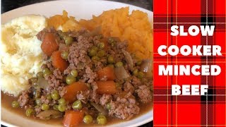 Easy slow cooker minced beef recipe amp cook with me [upl. by Endor]