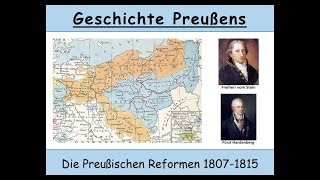 Die Preußische Reformen 18071815 Freiherr vom Stein  Fürst Hardenberg  Bauernbefreiung [upl. by Onaicilef]