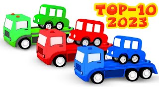 4 Küçük Araba  Bölüm Koleksiyonu 2023 TOP10 🔝🔝🔝 Çocuklar İçin Çizgi Film 🚗🚘🚙🛵 [upl. by Troy]