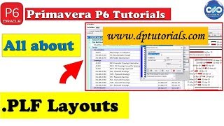 What Is PLF File And How To Open It In Primavera P6  All About Layouts in Primavera P6 [upl. by Harbard]