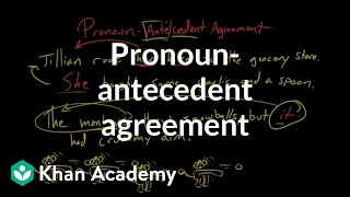 Pronounantecedent agreement  Syntax  Khan Academy [upl. by Duthie]