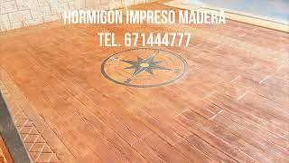 Hormigón Impreso Madera ❰Tel 671444777❱ Madrid Toledo Guadalajara Segovia [upl. by Waldner]