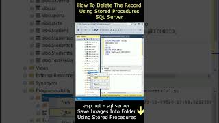 How to delete row or record using stored procedures sql server [upl. by Aret395]