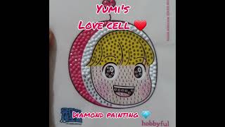 Yumis LOVE CELL ❤️ DIAMOND Painting 💎 This is sooo cute  yumiscells merch diamondpainting [upl. by Juliann574]