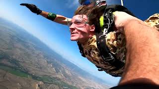 Skydive from 16000ft out of a Cessna 182 at Skydive Colorado Springs [upl. by Edya700]