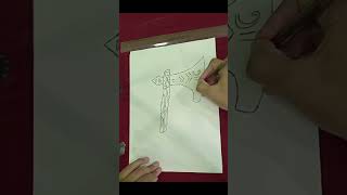 Axe drawing quot10k viewsquot artwork drawing artist viralvideo shortsfeed [upl. by Idette]