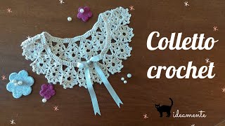 COLLETTO CROCHET  Tutorial uncinetto [upl. by Parrnell]