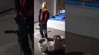 mixing Cementitious Waterproofing wet area [upl. by Riley]