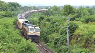 The Most Beautiful CURVE  Ratnagiri Curve  JANSHATABDI Express  MANDOVI Express  SPL Train  I R [upl. by Adamson]