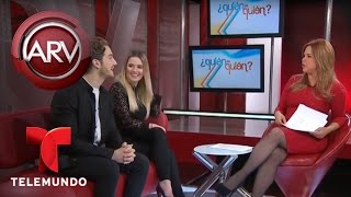 Eugenio Siller y Kimberly Dos Ramos en Quién es Quién  Al Rojo Vivo  Telemundo [upl. by Golda209]