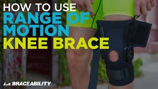 How to Use Hinged Range of Motion ROM Knee Brace [upl. by Hooper417]