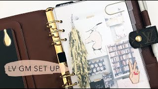 A5 Planner Setup in My Louis Vuitton GM Agenda [upl. by Aon]