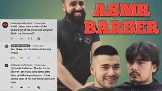 ASMR BARBER  Dramatic Hair Change Scissors to Buzzcut Scissor Buzzcut Before amp After [upl. by Desiri919]