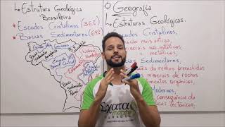 Geografia  Aula 03  Estrutura Geológica e Formação do Relevo [upl. by Ahsemot212]