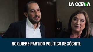 MARKO CORTÉS SE OPONE a que XÓCHITL GÁLVEZ FORME PARTIDO POLÍTICO [upl. by Eetsim]