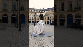 Carsten Höller’s “Giant Triple Mushroom” is on view at Place Vendôme in Paris [upl. by Eey473]