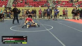 132 Lbs Semifinal  Madyson Gray KS Vs Aubrianna Smith OK 9202 [upl. by Sammie]