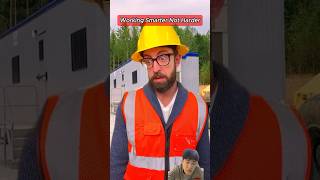 Workers 200IQ 👏🌚 funny construction work adamrose constructionwork constructionworker [upl. by Terej140]