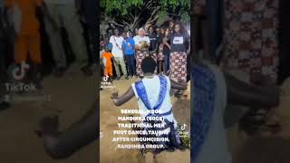 Mandinka traditional foot dance Mbur Senegal Its usually taught after circumcision [upl. by Graehl]