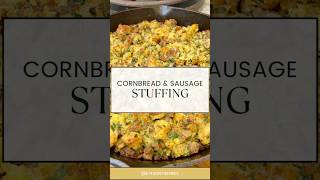 Cornbread amp Sausage Stuffing  your new favorite Website has recipeinstructions amazeballseats [upl. by Atirahc616]