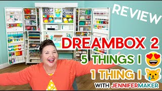 DreamBox 2 Organizer 5 Things I Love amp 1 Thing I Do Not  Ultimate Craft Storage Solution [upl. by Aneerol]